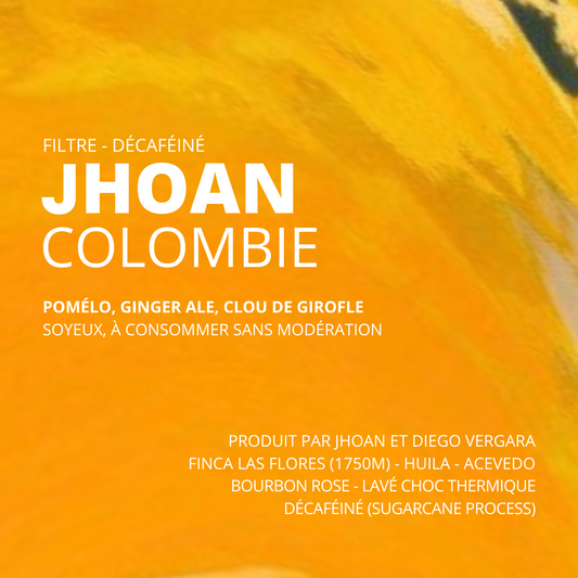 Jhoan - Colombie - Décaféiné