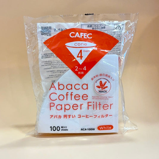 CAFEC - Sachet de 100 filtres ABACA 4 tasses